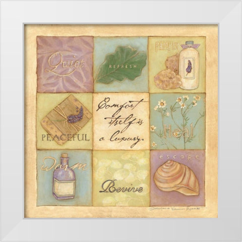 Comfort Panel I White Modern Wood Framed Art Print by Marrott, Stephanie
