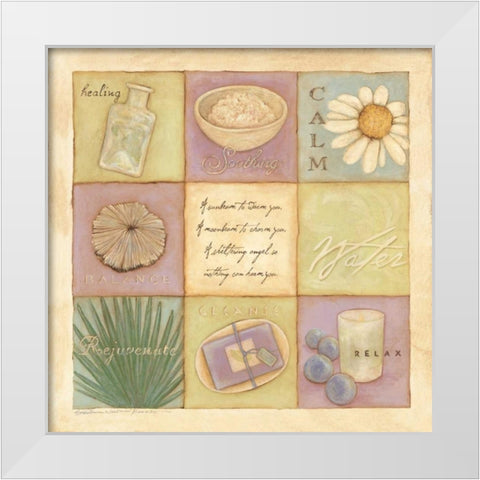 Comfort Panel II White Modern Wood Framed Art Print by Marrott, Stephanie