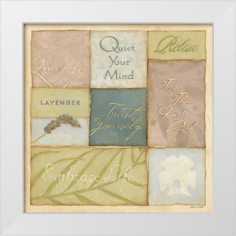 Quiet Panel White Modern Wood Framed Art Print by Marrott, Stephanie