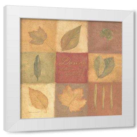 Dance Like No Ones Watching White Modern Wood Framed Art Print by Marrott, Stephanie