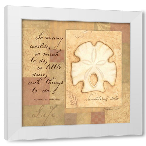 Life Shell White Modern Wood Framed Art Print by Marrott, Stephanie