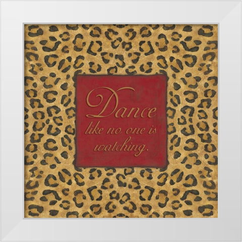 Dance White Modern Wood Framed Art Print by Marrott, Stephanie
