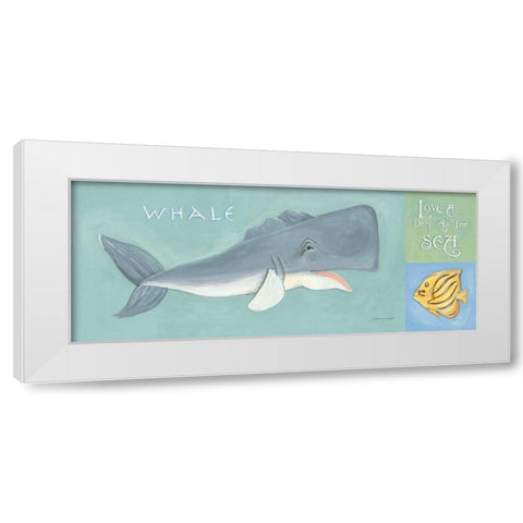 Love as Deep as the Sea White Modern Wood Framed Art Print by Marrott, Stephanie