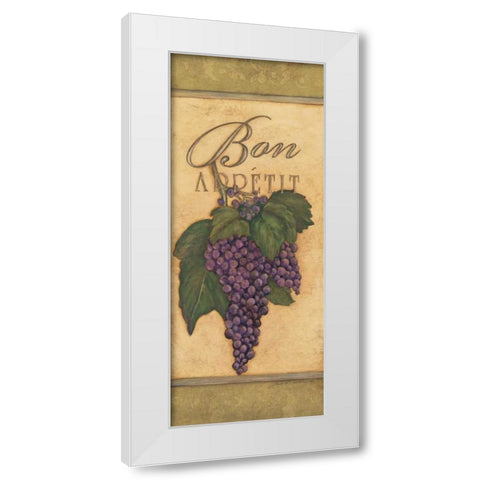 Bon Appetit White Modern Wood Framed Art Print by Marrott, Stephanie