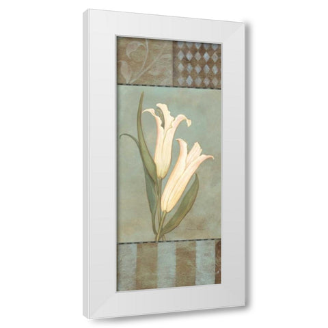 Lily White Modern Wood Framed Art Print by Marrott, Stephanie