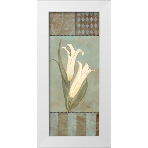 Lily White Modern Wood Framed Art Print by Marrott, Stephanie