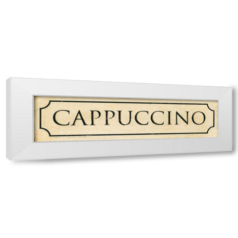 Cappuccino White Modern Wood Framed Art Print by Marrott, Stephanie