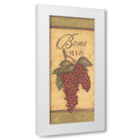 Bon Amis White Modern Wood Framed Art Print by Marrott, Stephanie