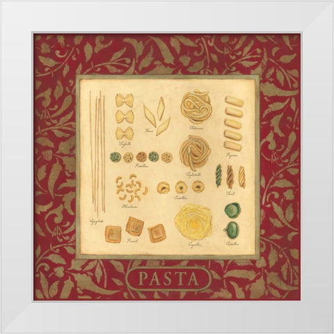 Pasta White Modern Wood Framed Art Print by Marrott, Stephanie