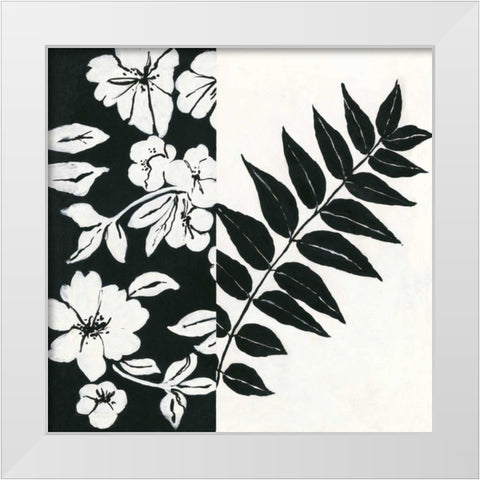 Black and White I White Modern Wood Framed Art Print by Marrott, Stephanie