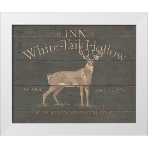 White Tail Hollow White Modern Wood Framed Art Print by Marrott, Stephanie