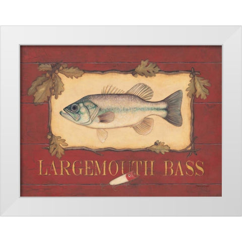 Bass White Modern Wood Framed Art Print by Marrott, Stephanie