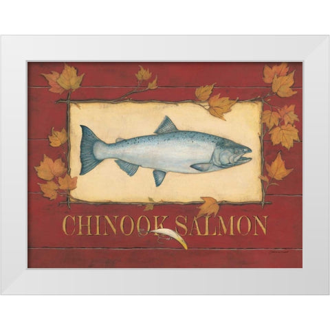 Chinook Bass White Modern Wood Framed Art Print by Marrott, Stephanie