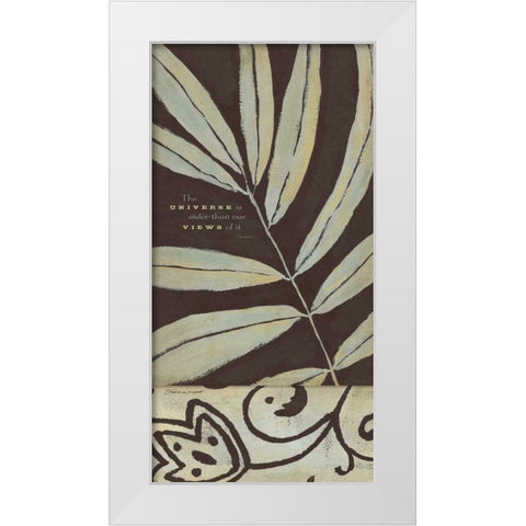 The Universe White Modern Wood Framed Art Print by Marrott, Stephanie