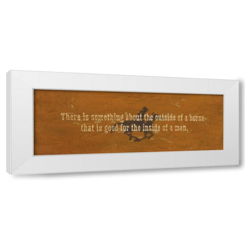 Inside of a Man White Modern Wood Framed Art Print by Marrott, Stephanie