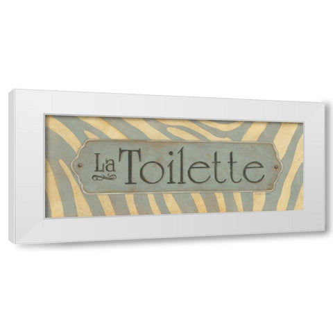 La Toilette White Modern Wood Framed Art Print by Marrott, Stephanie