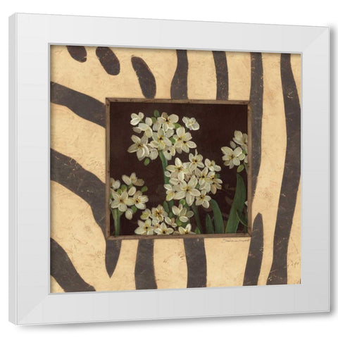 Paperwhites II White Modern Wood Framed Art Print by Marrott, Stephanie