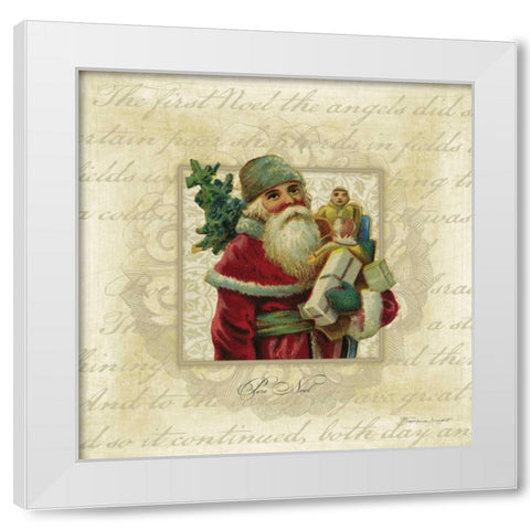 Pere Noel White Modern Wood Framed Art Print by Marrott, Stephanie