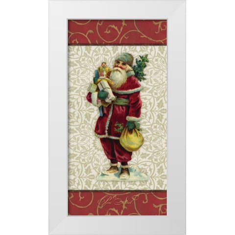 Pere Noel White Modern Wood Framed Art Print by Marrott, Stephanie