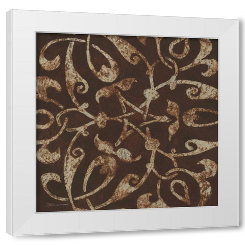Accent in Silver II White Modern Wood Framed Art Print by Marrott, Stephanie
