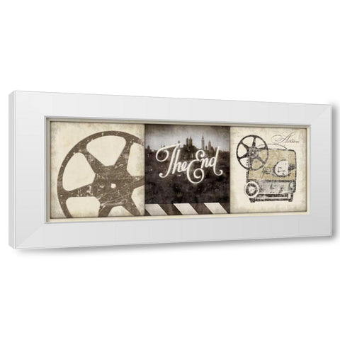The End White Modern Wood Framed Art Print by Marrott, Stephanie