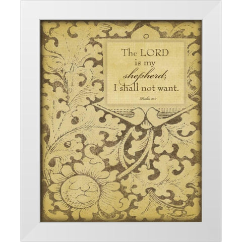 My Shepherd White Modern Wood Framed Art Print by Marrott, Stephanie