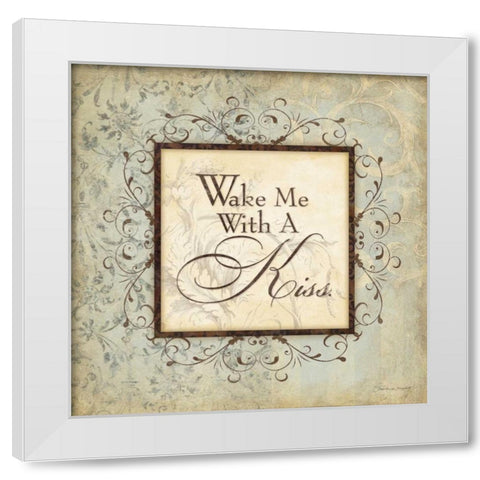 Wake Me White Modern Wood Framed Art Print by Marrott, Stephanie