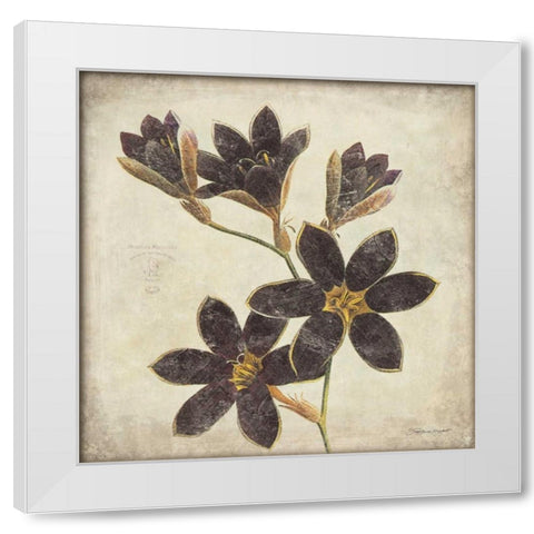 Purple Flower White Modern Wood Framed Art Print by Marrott, Stephanie