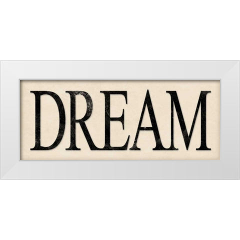 Dream White Modern Wood Framed Art Print by Marrott, Stephanie
