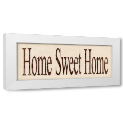 Home Sweet Home White Modern Wood Framed Art Print by Marrott, Stephanie