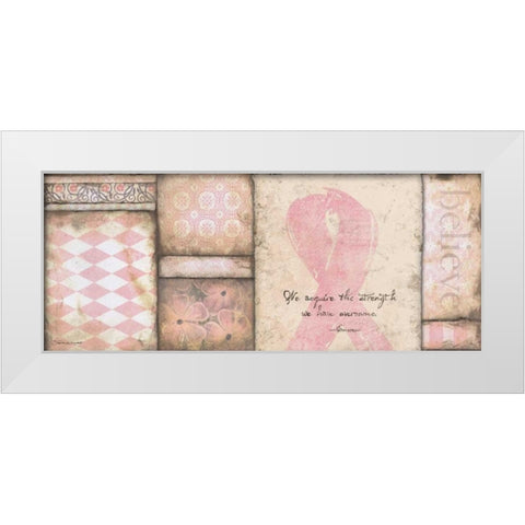 Strength White Modern Wood Framed Art Print by Marrott, Stephanie
