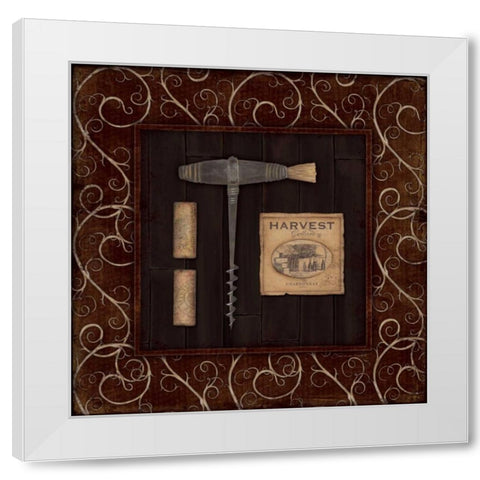 Corkscrew II White Modern Wood Framed Art Print by Marrott, Stephanie