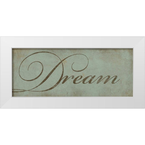 Dream White Modern Wood Framed Art Print by Marrott, Stephanie