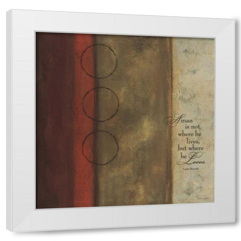 Man is Not White Modern Wood Framed Art Print by Marrott, Stephanie