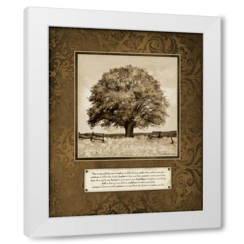 My Wish White Modern Wood Framed Art Print by Marrott, Stephanie