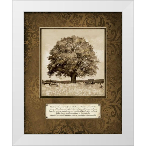 My Wish White Modern Wood Framed Art Print by Marrott, Stephanie