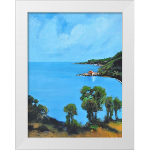 My Cove White Modern Wood Framed Art Print by Stevens, Allayn