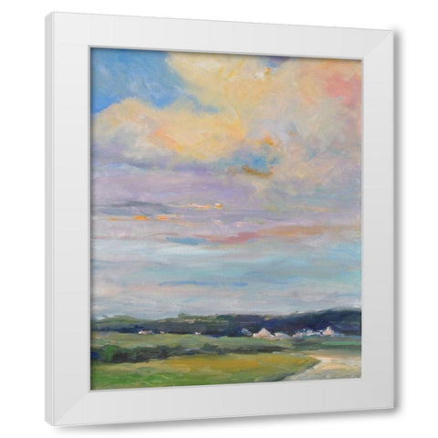 Warm Afternoon White Modern Wood Framed Art Print by Stevens, Allayn