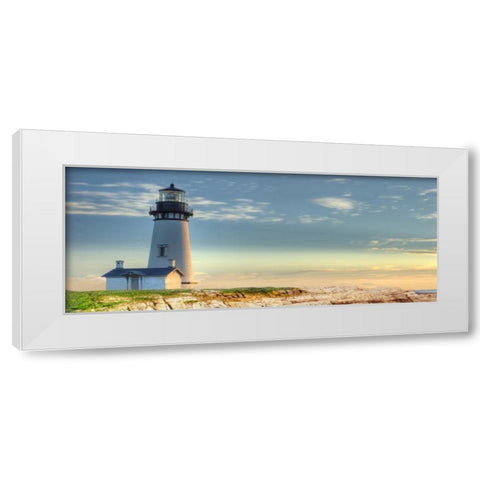 Lighthouse 2 White Modern Wood Framed Art Print by Blackstone, Jason
