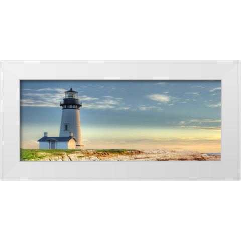 Lighthouse 2 White Modern Wood Framed Art Print by Blackstone, Jason