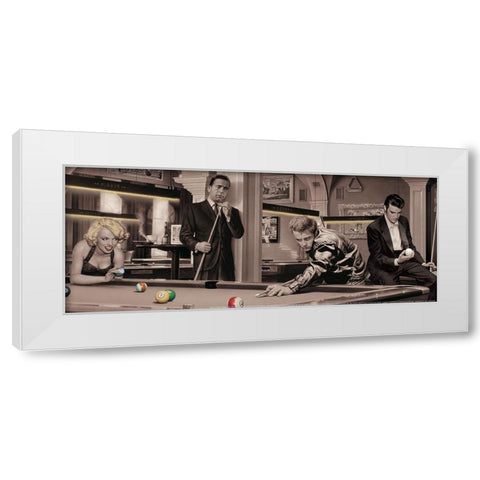 Game of Fate White Modern Wood Framed Art Print by Consani, Chris