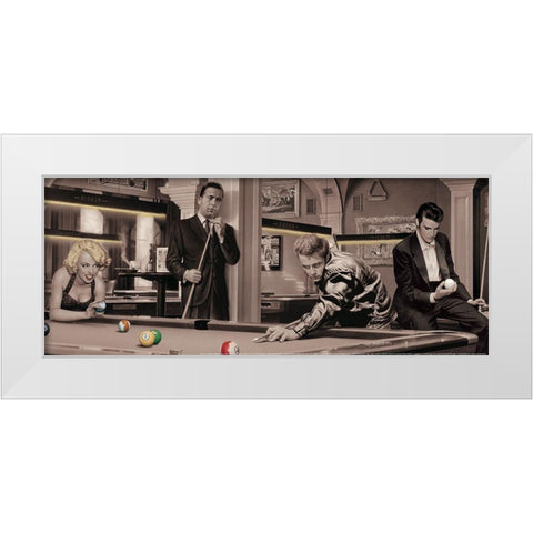 Game of Fate White Modern Wood Framed Art Print by Consani, Chris