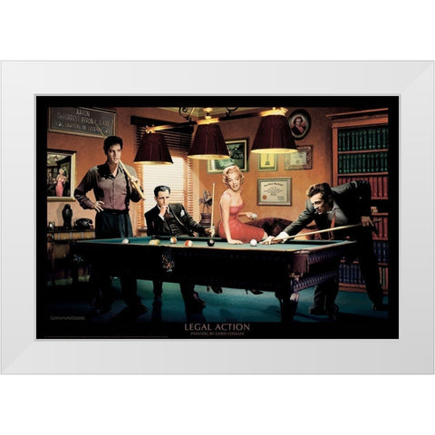 Legal Action White Modern Wood Framed Art Print by Consani, Chris