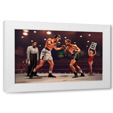 Final Round White Modern Wood Framed Art Print by Consani, Chris