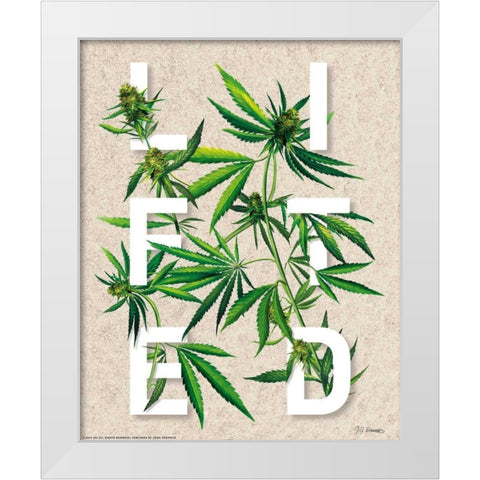 Lifted White Modern Wood Framed Art Print by Brando, JJ