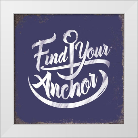 Find Anchor White Modern Wood Framed Art Print by Brando, JJ