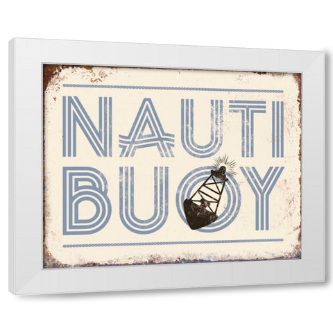 Nautibuoy White Modern Wood Framed Art Print by Brando, JJ