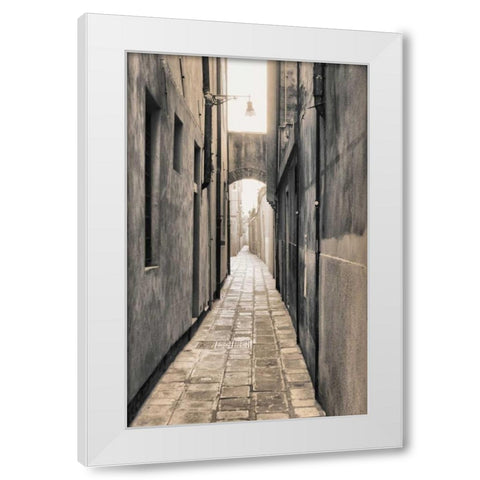 Sized alley 1 White Modern Wood Framed Art Print by Carlier, Dick