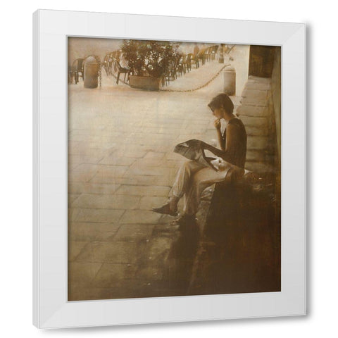IN PIAZZA VECCIA White Modern Wood Framed Art Print by Sgarbossa, Antonio