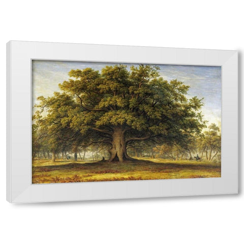 The Beggars Oak White Modern Wood Framed Art Print by Glover, John